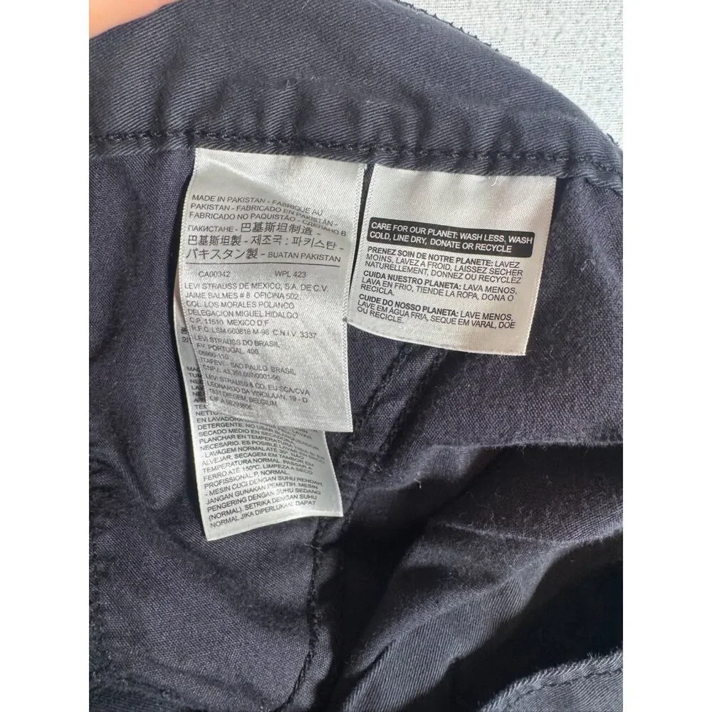 Levi's Black Cotton Blend Shorts Men's 33
